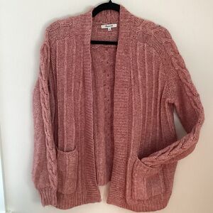 Madewell Blush Textured Cardigan